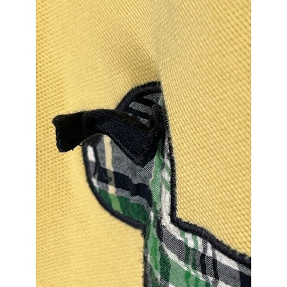 Gymboree Boys 4T Yellow Polo Shirt Plaid Dog Graphic Short Sleeve Cotton Top - Picture 6 of 7